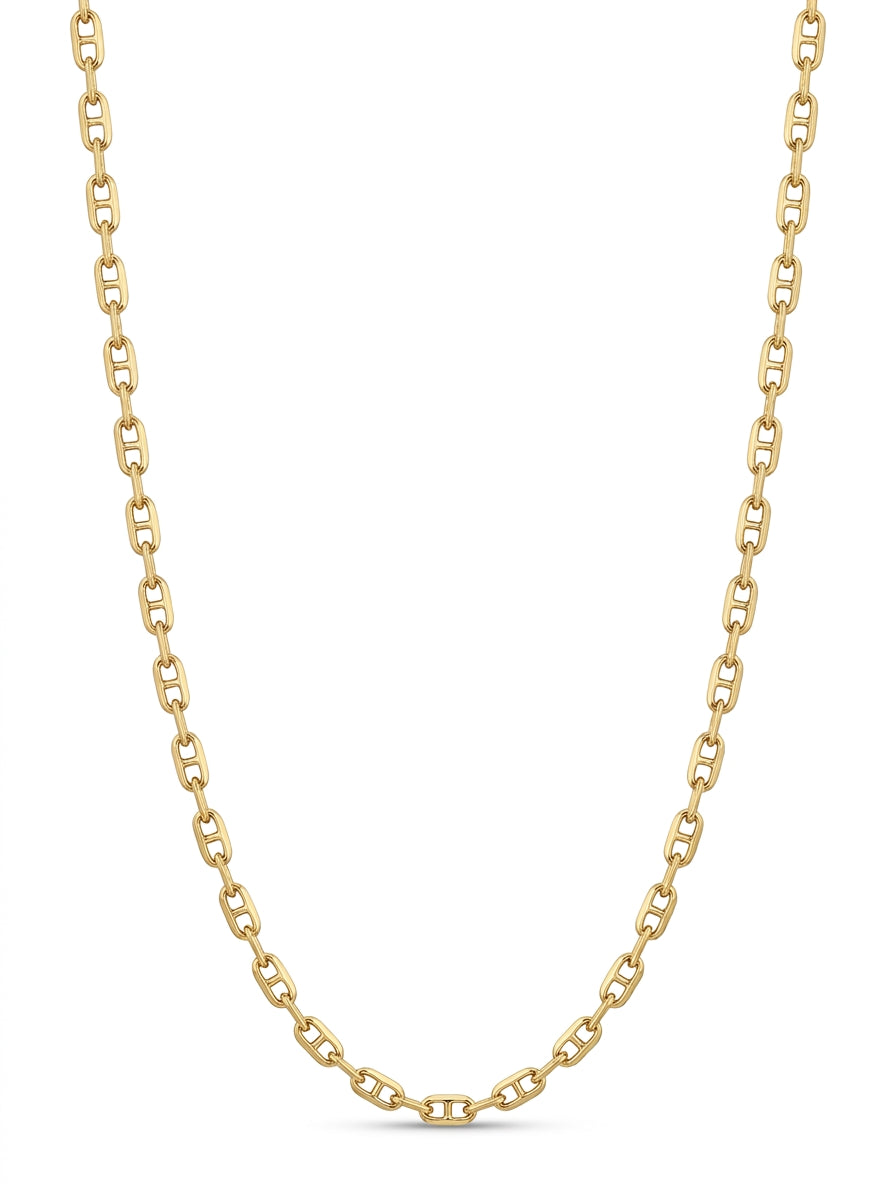 Cadenas de oro 14k tejido ancla hueca Mod 5944 - 3 mm