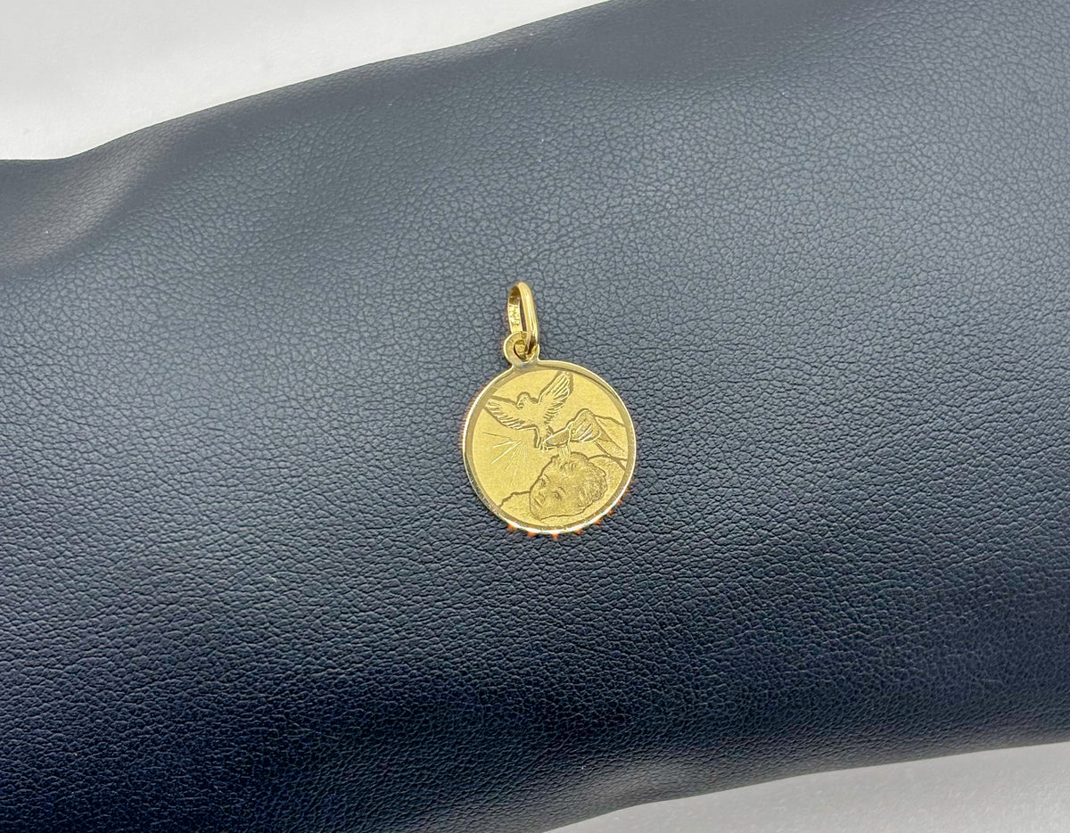 Medalla de Bautizo de oro 14k