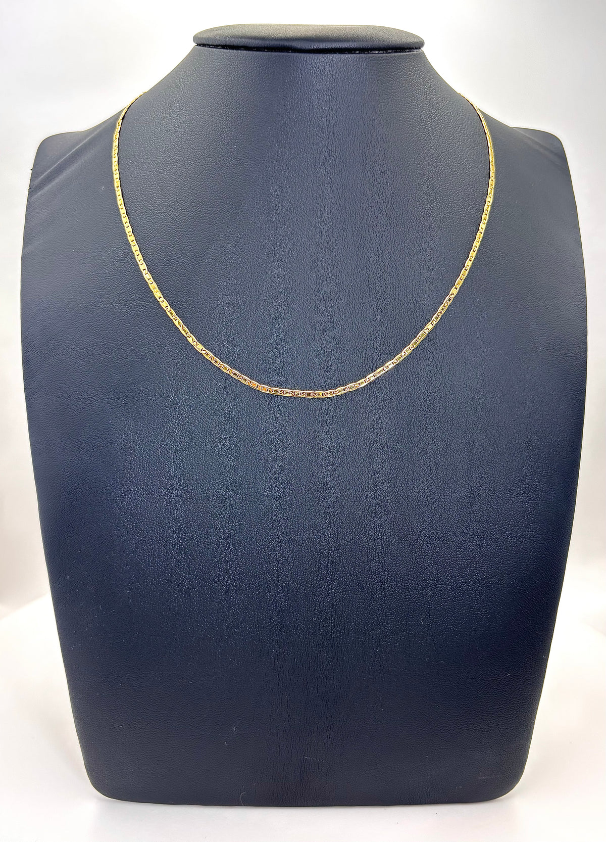 Cadena de oro corte navaja amarilla de oro 14k