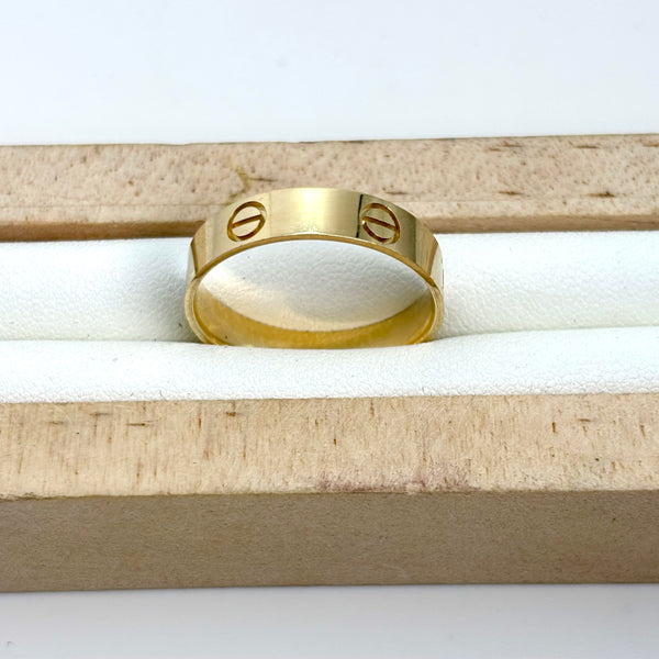 Anillo tipo diseñador en oro 14K