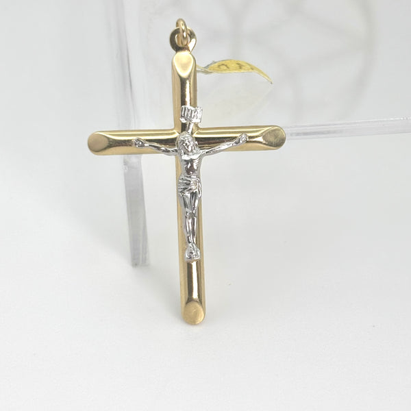 Dije de cruz de oro 14k