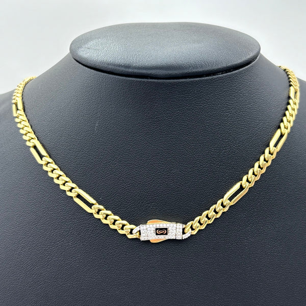 Cadena de oro 14k para dama tejido 5x1