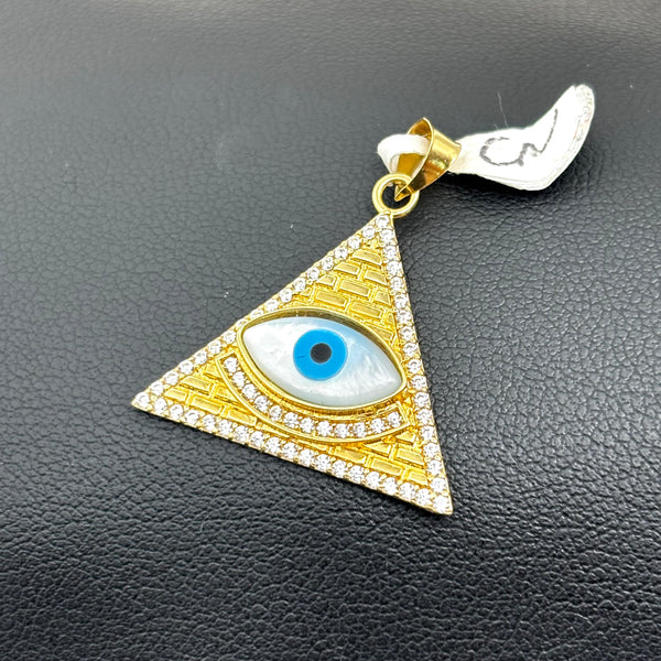 Dije de triangulo con ojo turco