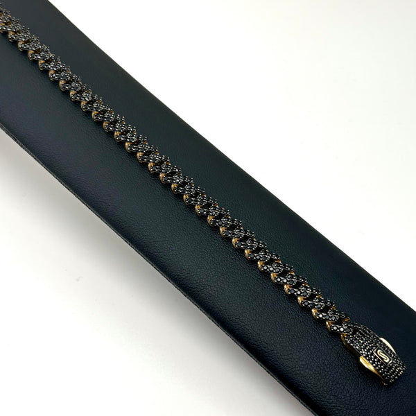 Pulsera de diseñador con piedra natural Onix