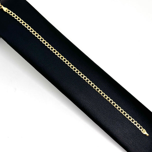 pulsera tejido cubana lisa calibre 3