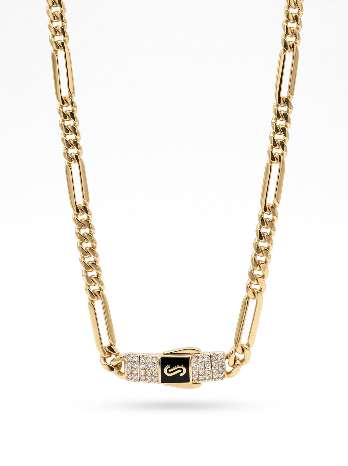 Cadena de oro 14k de Monaco Chain tejido fígaro Mod 6034 - 55 cm x 4 mm