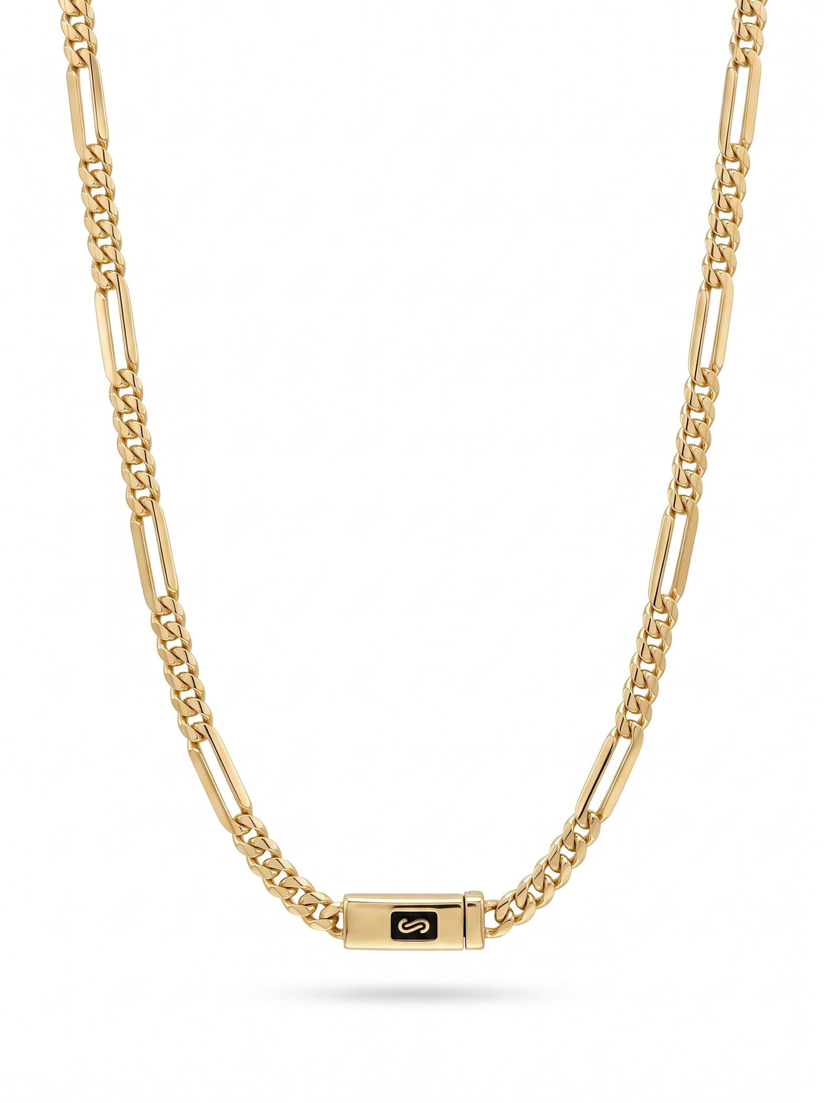 Cadena de oro 14k de Monaco Chain tejido fígaro Mod 6044 - 50 cm x 4 mm