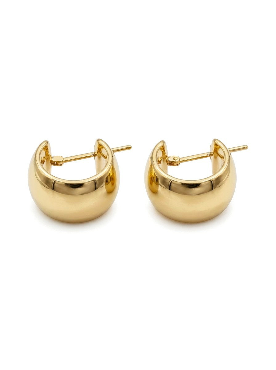 Arracadas de oro 14k anchas Mod 6136