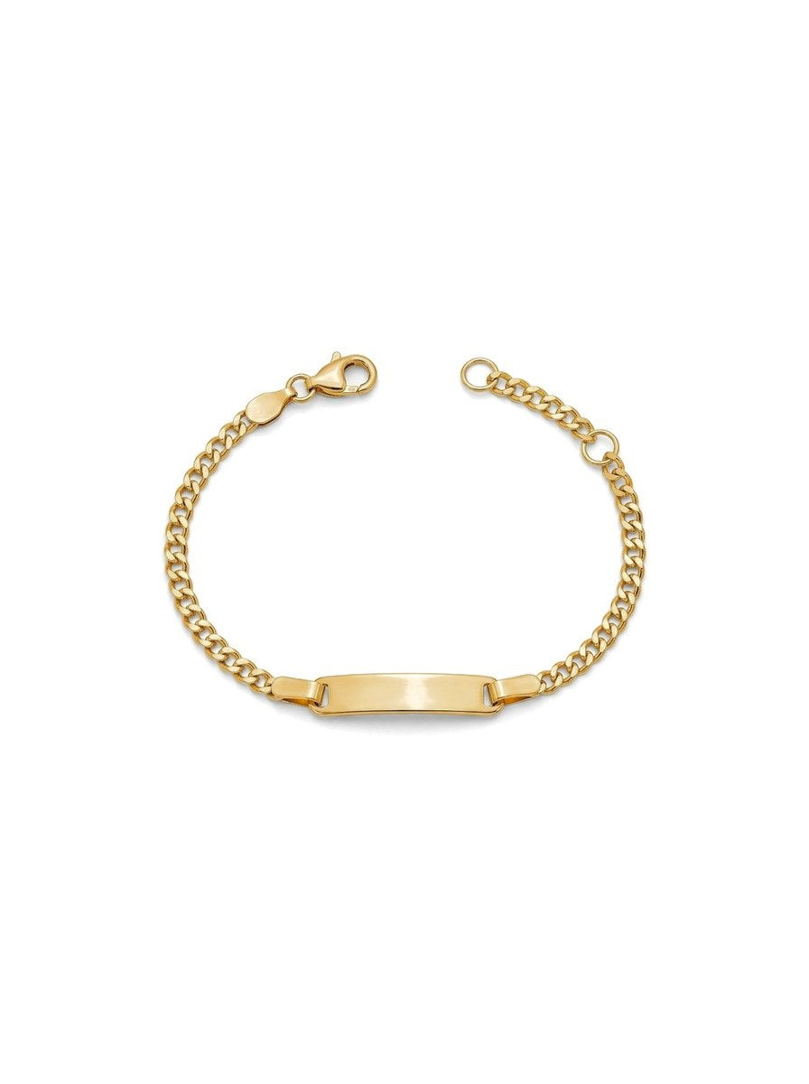 Esclava kids de oro 14k tejido barbado Mod 6177 - 12/14 cm