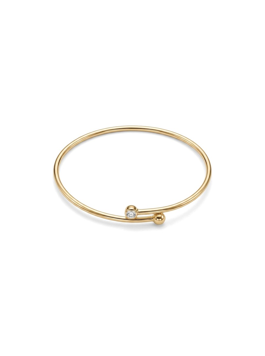 Esclava de oro 14k abierta con circonia Mod 6310