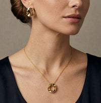 Set ovalado en oro 14k Mod. LM5082