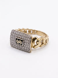 Anillo de oro 14k de diseñador para dama Mod LM5227