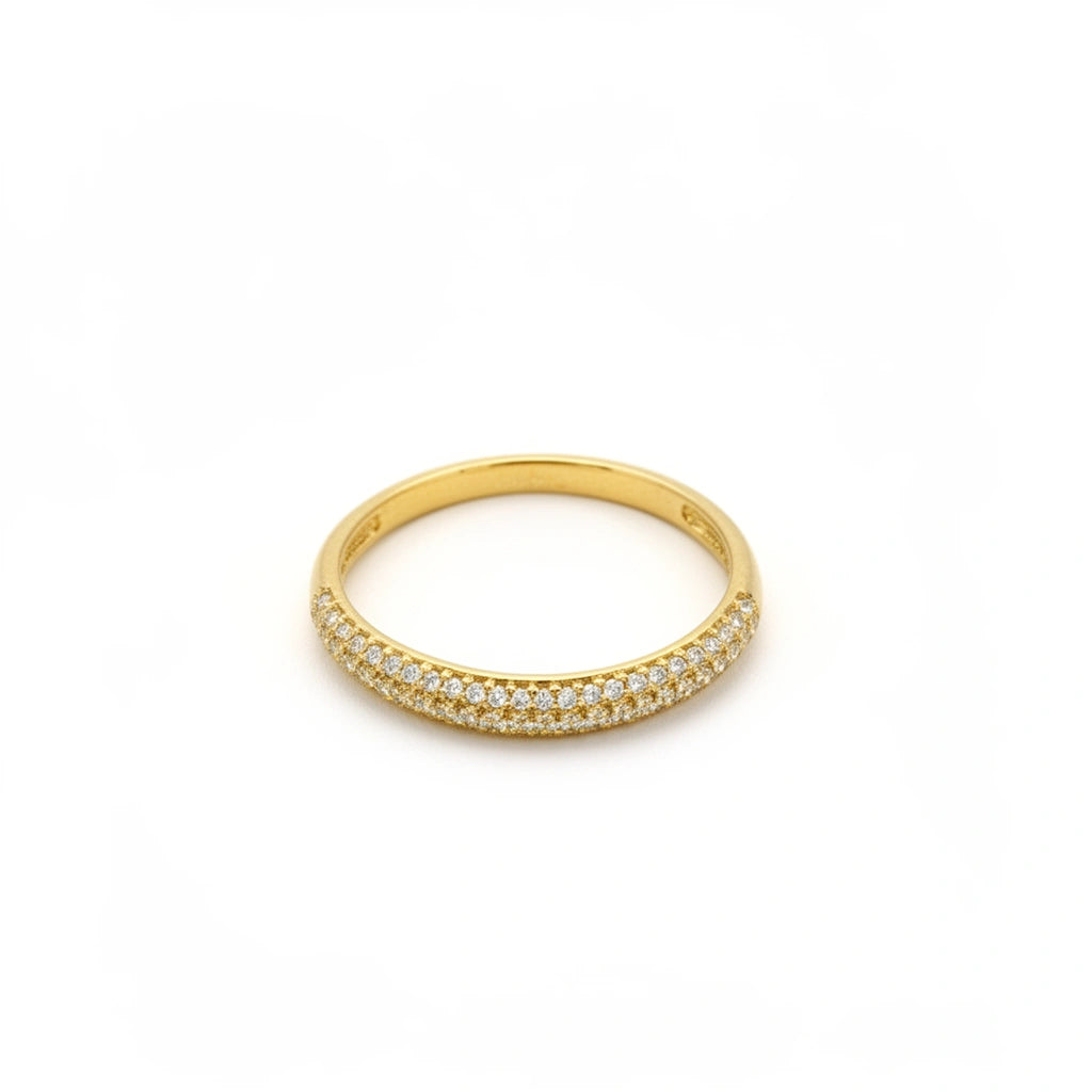 Anillo media churumbela de oro 14k Mod. 010046