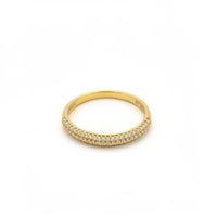 Anillo media churumbela de oro 14k Mod. 010046
