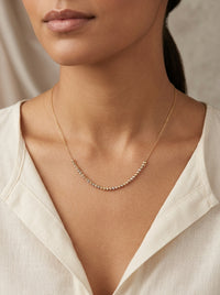 Gargantilla de oro 10k diseño de bolitas florentinas Mod 5695 - 45 cm