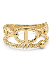 Anillo de oro 10k tipo diseñador mod 5579