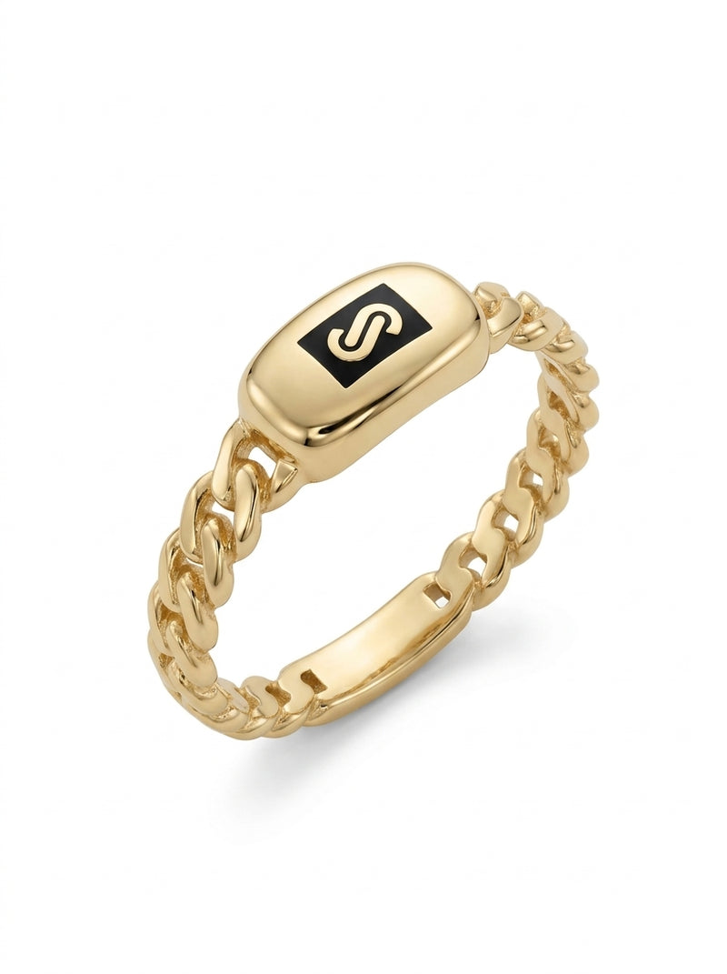 Anillo de oro 14k Mónaco Chain Classic mod 5888