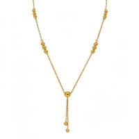 Gargantilla de oro 14k de bolitas - 45 cm