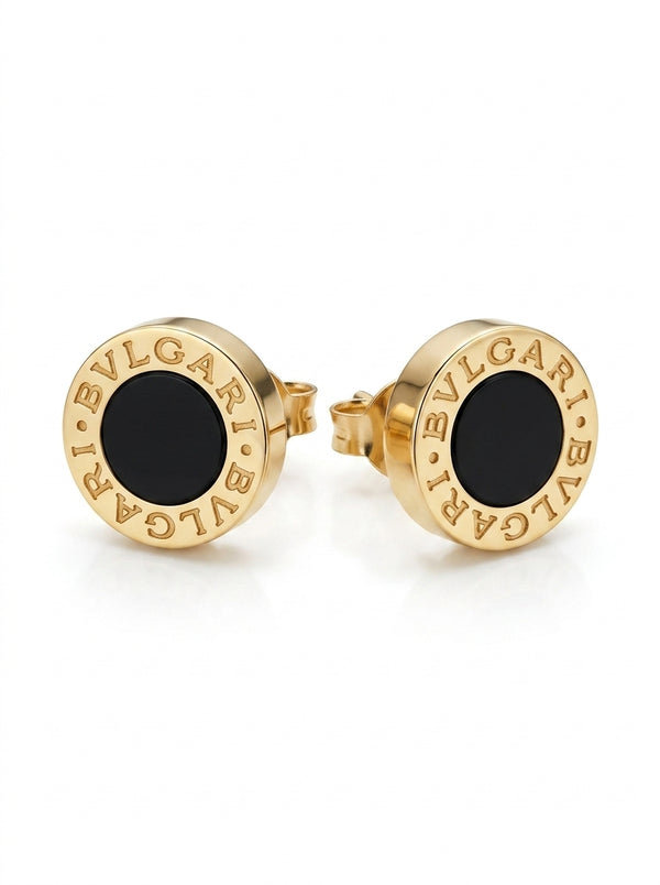 Aretes 14k tipo diseñador mod 5721 - 1.4 cm