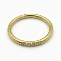 Anillo de oro 14k con circonias Mod LM5116