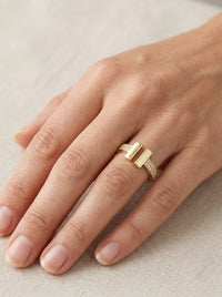 Anillo de oro 14k tipo diseñador Mod 5540