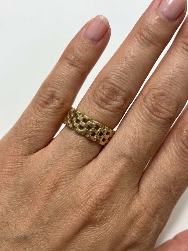 Anillo de oro 14k tipo diseñador Mod 5839