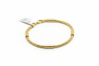 Pulso de espiga especial de oro 14k