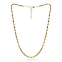 Gargantilla de oro 14k diseño de bolitas huecas Mod 5650 - 45 cm