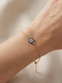 Pulsera de flor de oro 14k