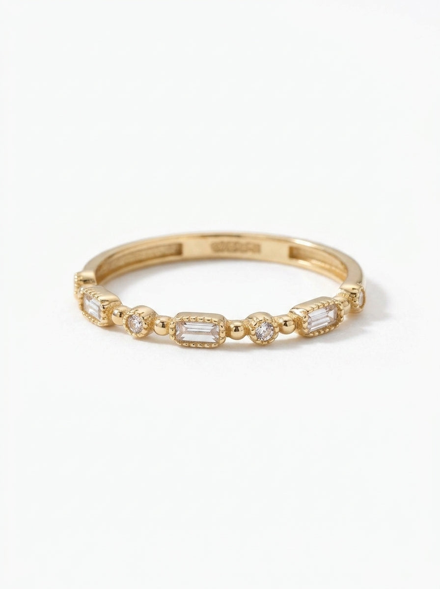 Anillo de oro 14k diseño maison Mod 5861