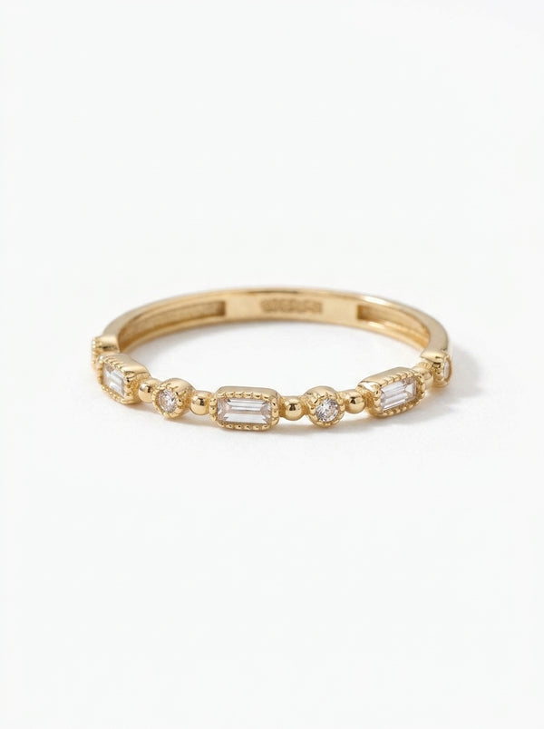 Anillo de oro 14k diseño maison Mod 5861