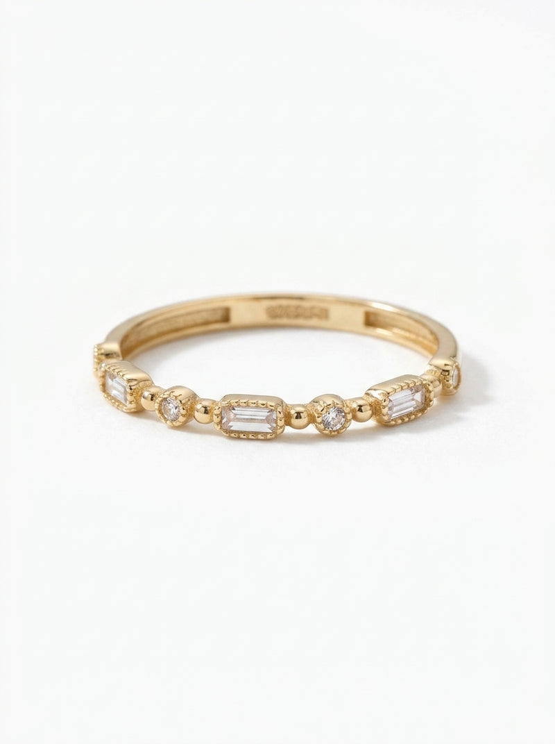 Anillo de oro 14k diseño maison Mod 5861