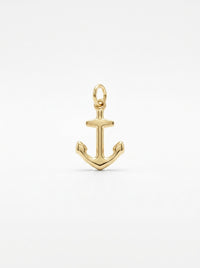 Dije de oro 10k diseño de ancla Mod LM5365 - 1.5 cm