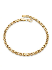 Pulsera de oro amarillo 14k tejido especial mod 5511 18 cm
