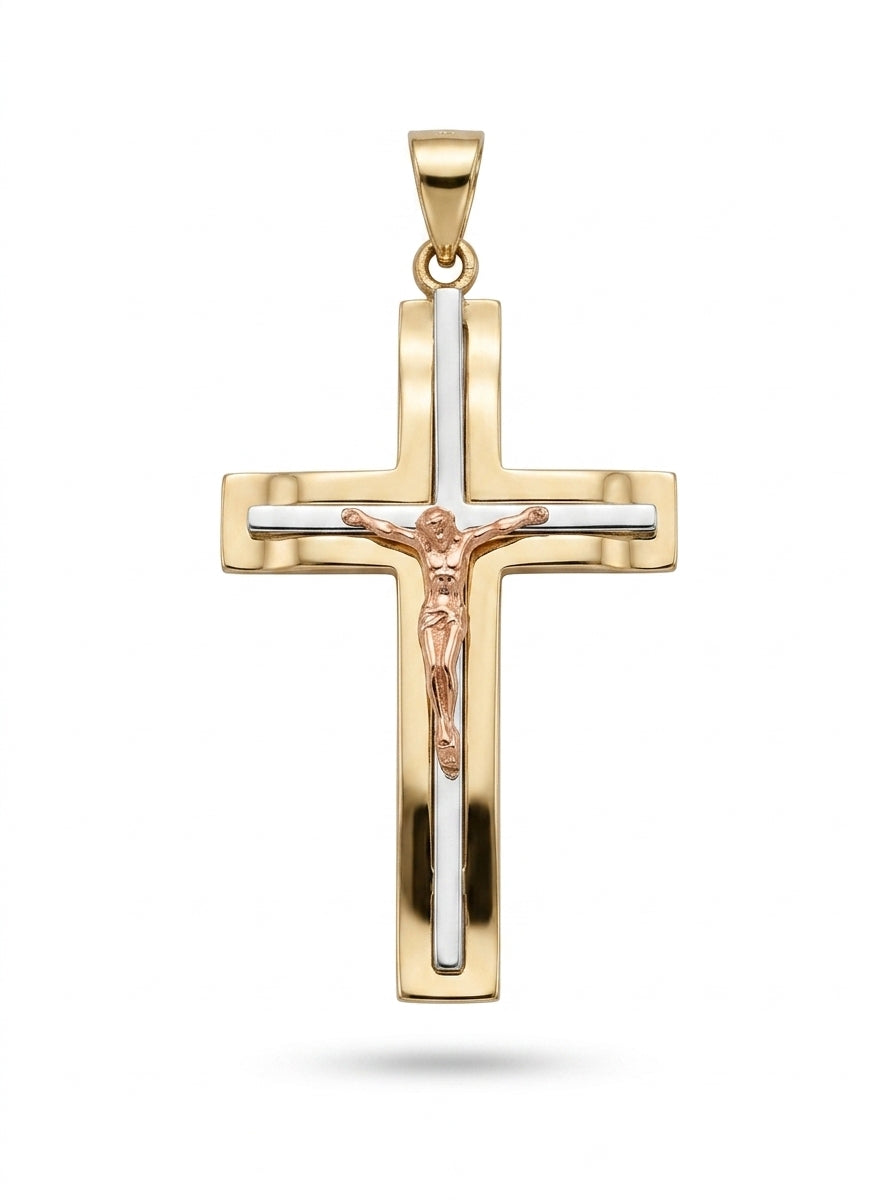 Crucifijo de oro 14k Mod LM5372 - 3 cm
