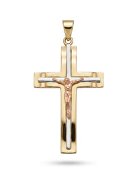 Crucifijo de oro 14k Mod LM5372 - 3 cm