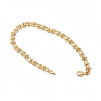Pulsera Oro 10K Diseño Imperial - 18 cm