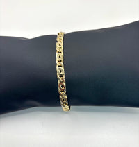 Pulso Tejido ojo de tigre Solido de oro 14k