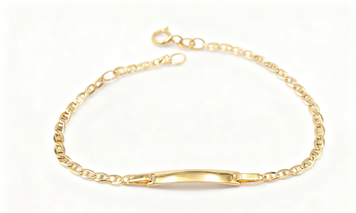 Esclava tejido ancla de oro 14k de 13/15 CM Mod. 489018