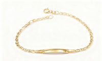Esclava tejido ancla de oro 14k de 13/15 CM Mod. 489018
