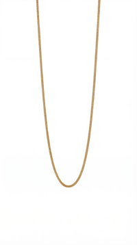 Cadena de oro 14k tejido espiga - 1 mm