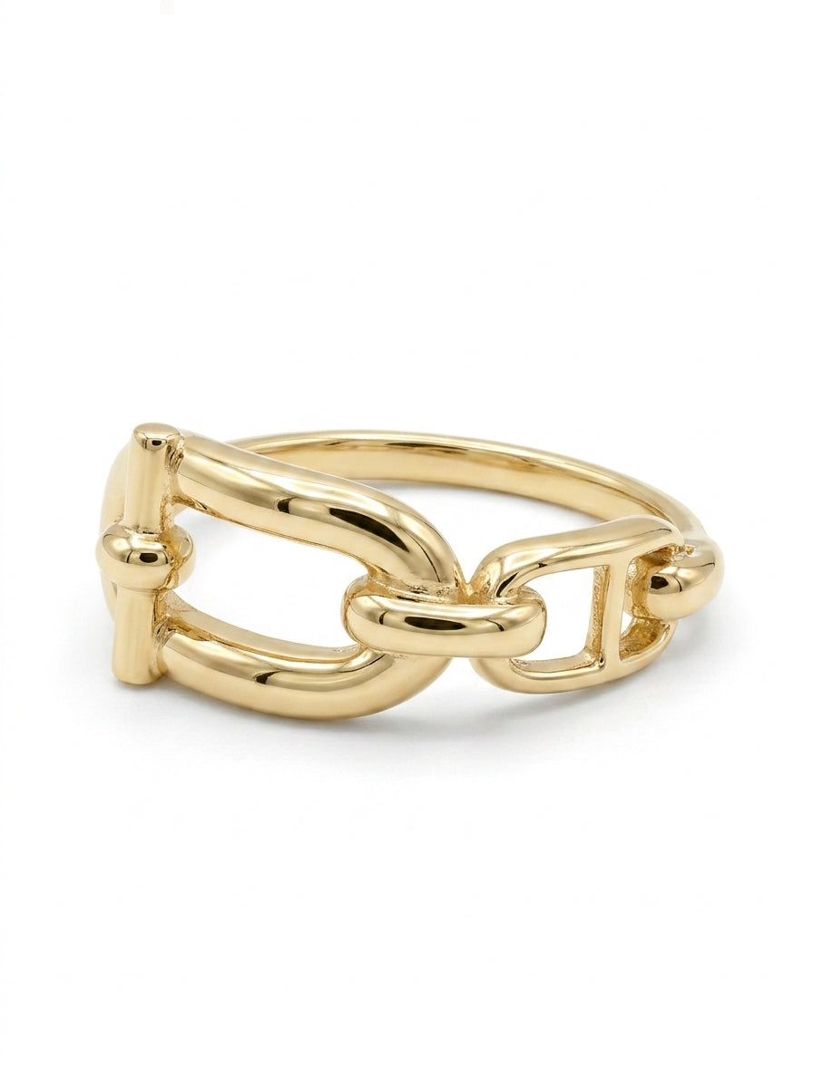 Anillo de oro 10k tipo diseñador mod 5578