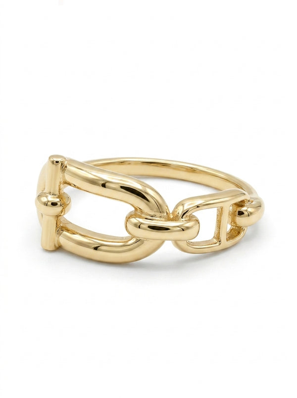 Anillo de oro 10k tipo diseñador mod 5578