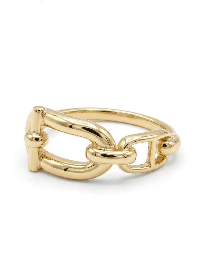 Anillo de oro 10k tipo diseñador mod 5578