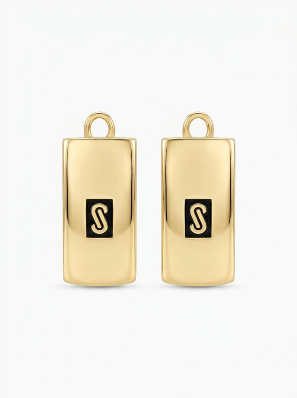 Aretes de oro 14k Mónaco Chain Classic mod 5900