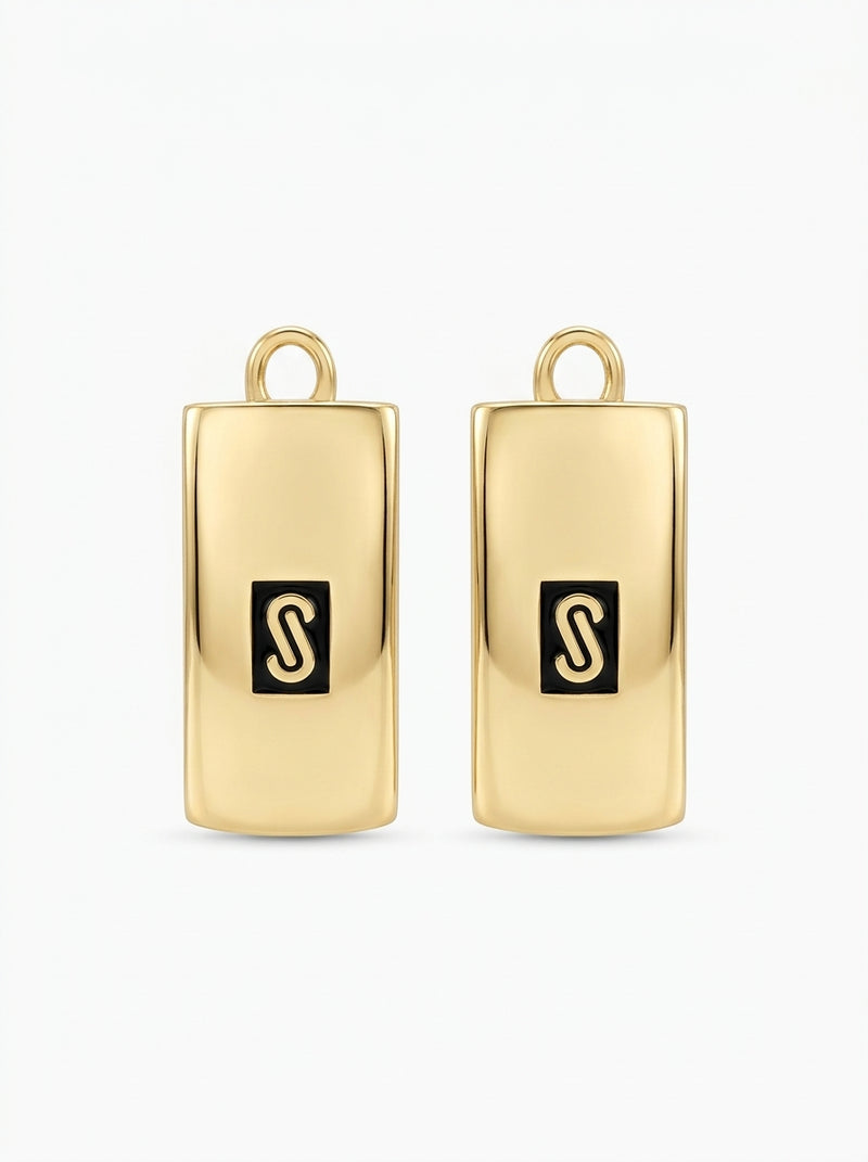 Aretes de oro 14k Mónaco Chain Classic mod 5900