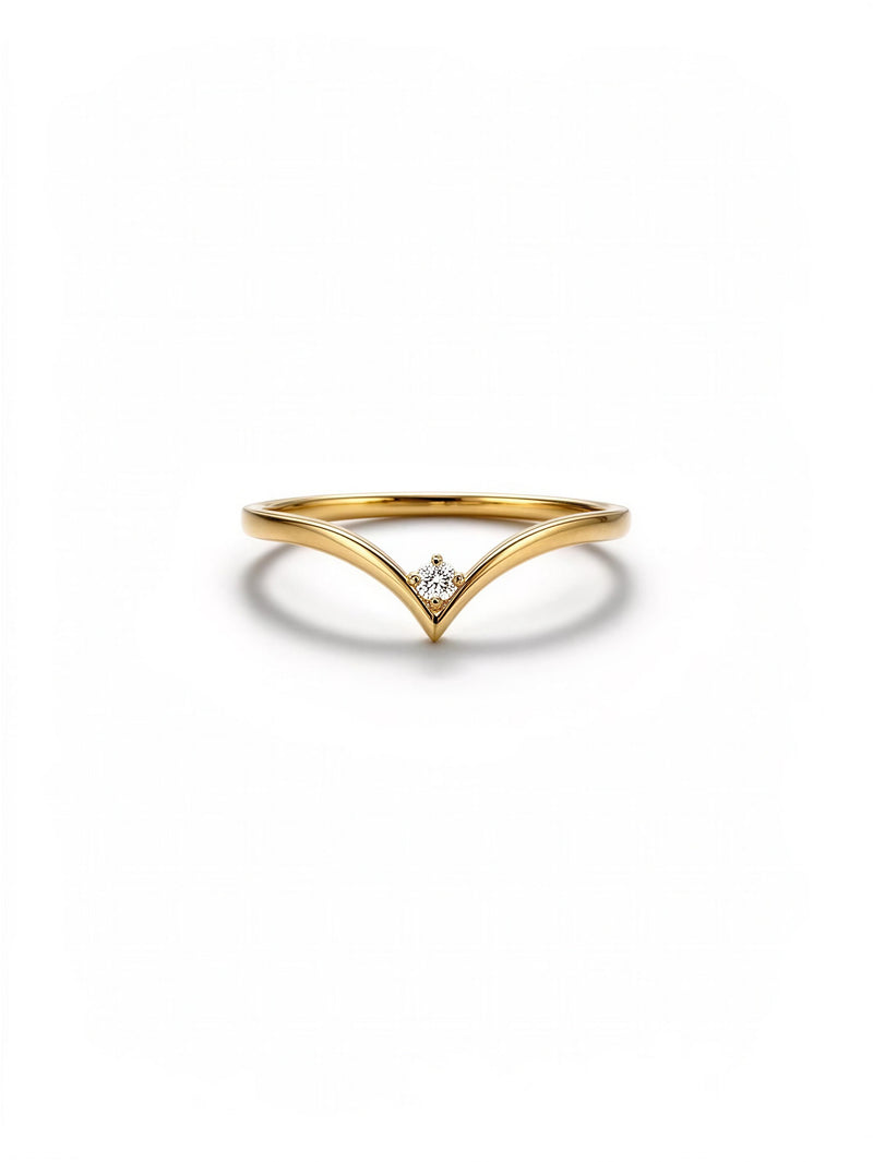 Anillo de oro 14k con diamante
Mod 5858
