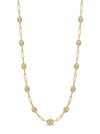 Gargantilla de oro 10k tipo diseñador Mod LM5166- 45 cm