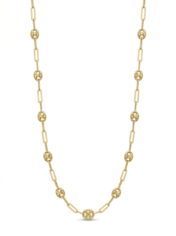 Gargantilla de oro 10k tipo diseñador Mod LM5166- 45 cm