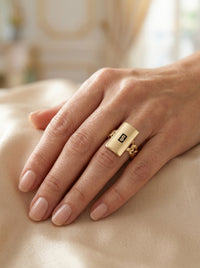 Anillo de oro 14k Mónaco Chain Classic  mod 5894